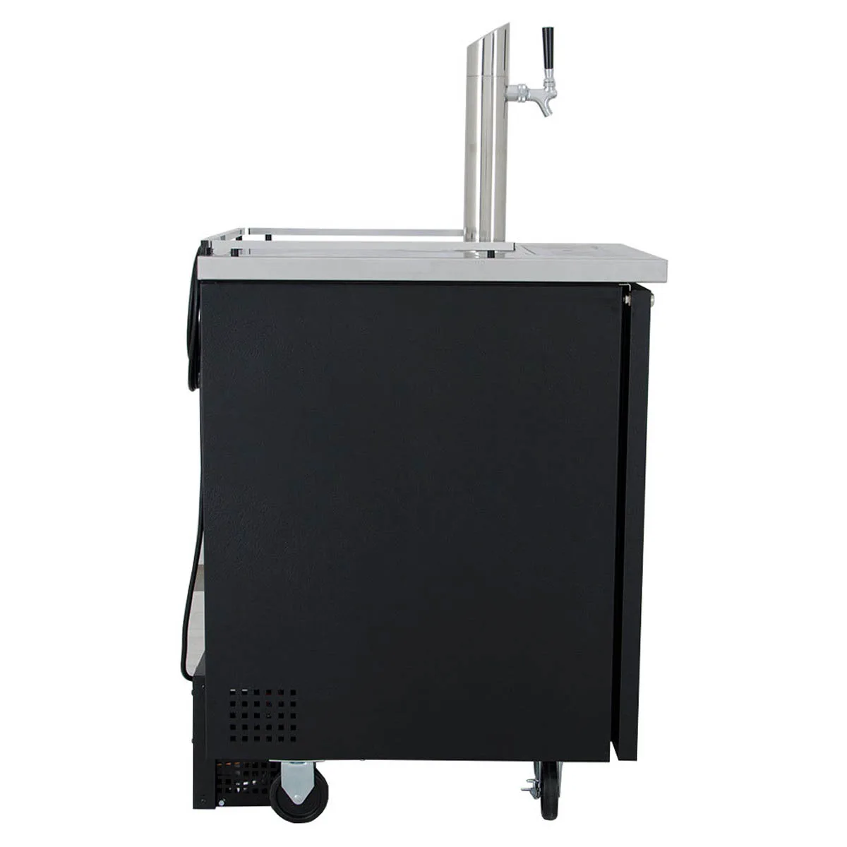 True TDD-1-HC 23" 1 Solid Swing Door Direct Draw Beer Dispenser with 1 Tap & 1 Keg Capacity