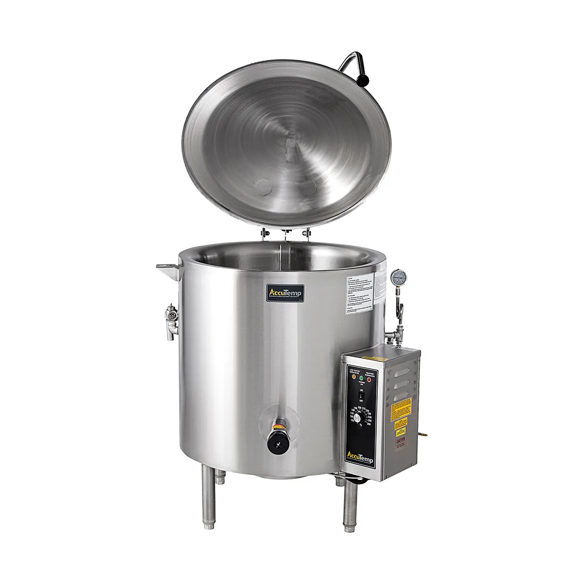 AccuTemp ALLGB-40-QS 40 Gallon Floor Stationary 2/3 Steam Jacketed Gas Kettle, 106.800 BTU