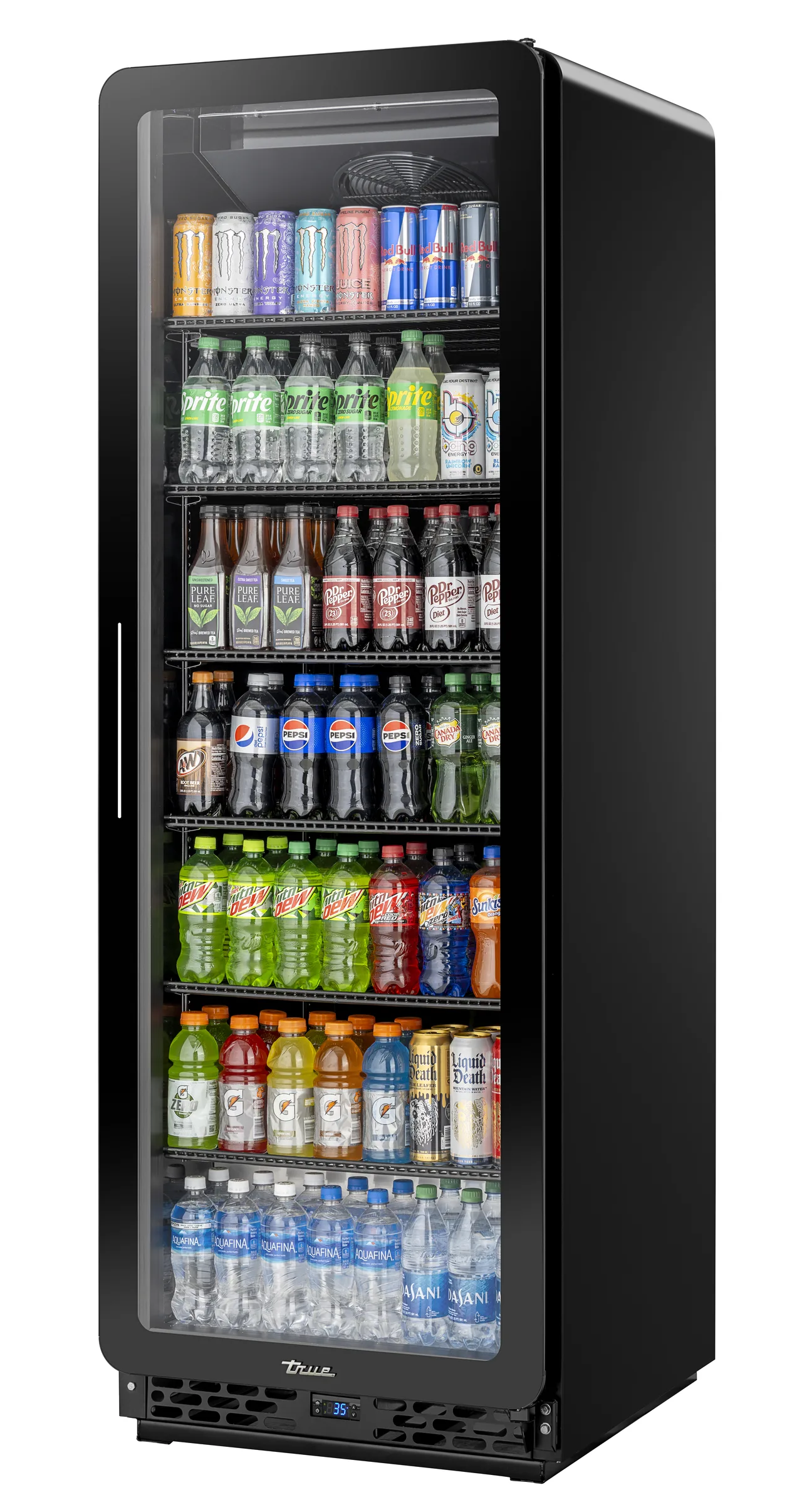 True CVM-24-HC~EGC01 - One‑Section Glass Door Merchandiser Refrigerator, Steel, R290, 1/4 HP 115V