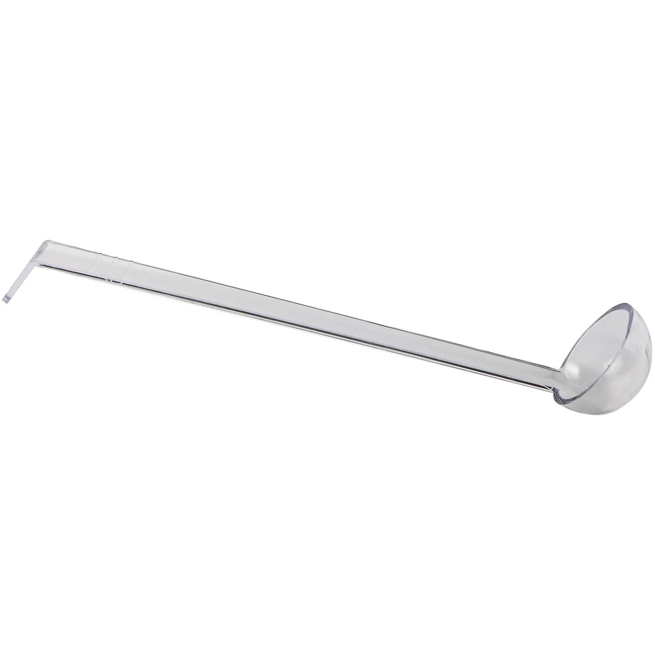 Omcan USA 80215 Ladle, 1 oz, 13" Clear Polycarbonate, 12-13" Length, 1-Piece Plastic Utensil