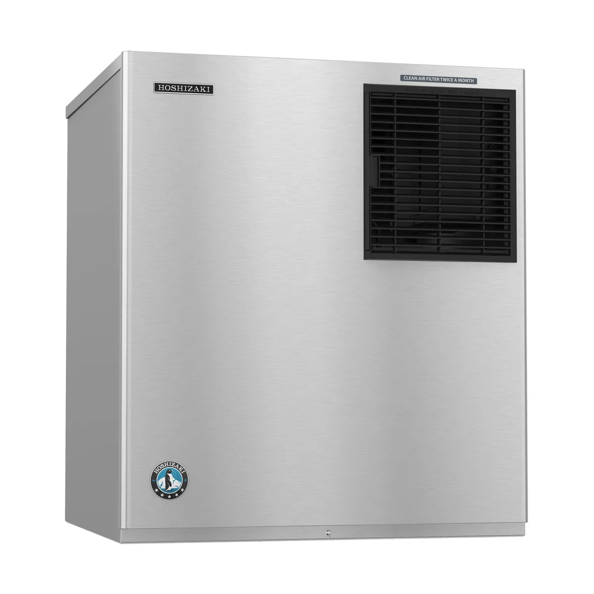 Hoshizaki F-2001MWJ/B-1300SS Water Cooled Flake 2043 lb Ice Machine with Bin, 1304 lb Storage