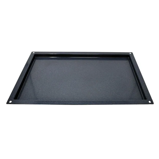 Omcan USA 44363 Commercial Roasting Pan, GN 1/1, 21" x 13" x 1" (1mm) Granite Enamel