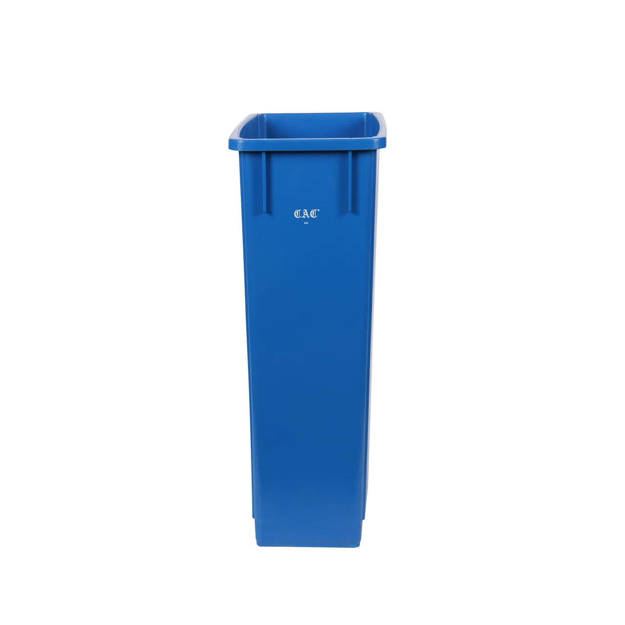 CAC China TCSL-23BLR - 23 Gallon Rectangle Trash Can, 29" Height, 20" Width, Blue Plastic, No Lid