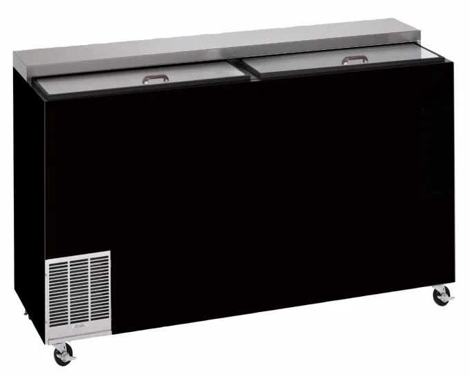 Perlick FR60RT-BS-STK – 60" Glass Froster, 16.3 cu.ft, Black, Sliding Door, Electric, NSF Certified
