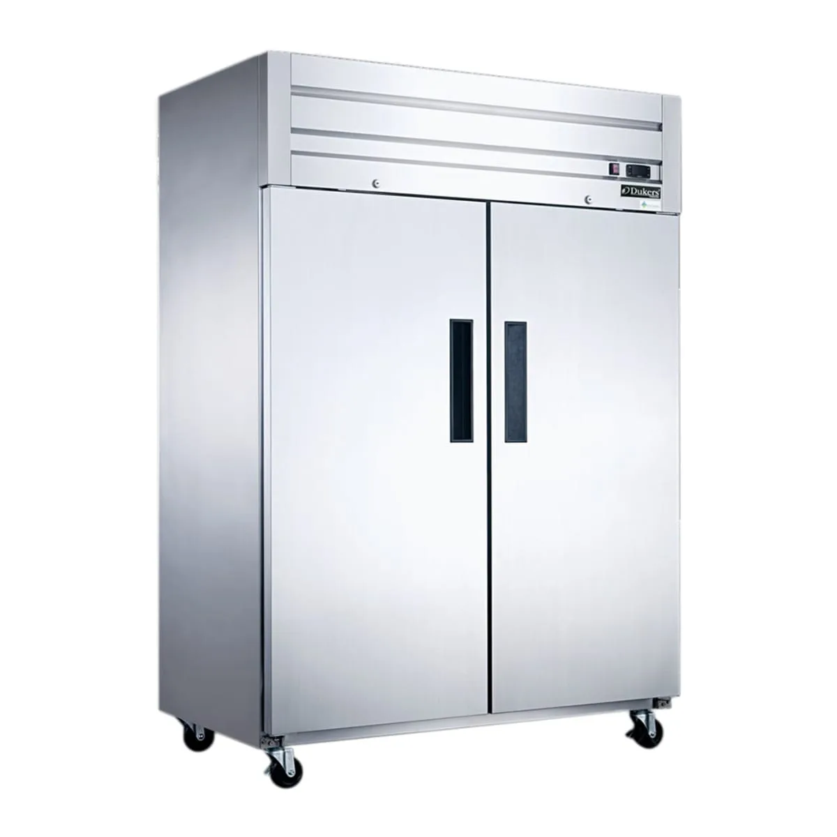 Dukers D55AF 55 1/8" Two Section Reach In Freezer, (2) Left/Right Hinge Solid Doors, 115v