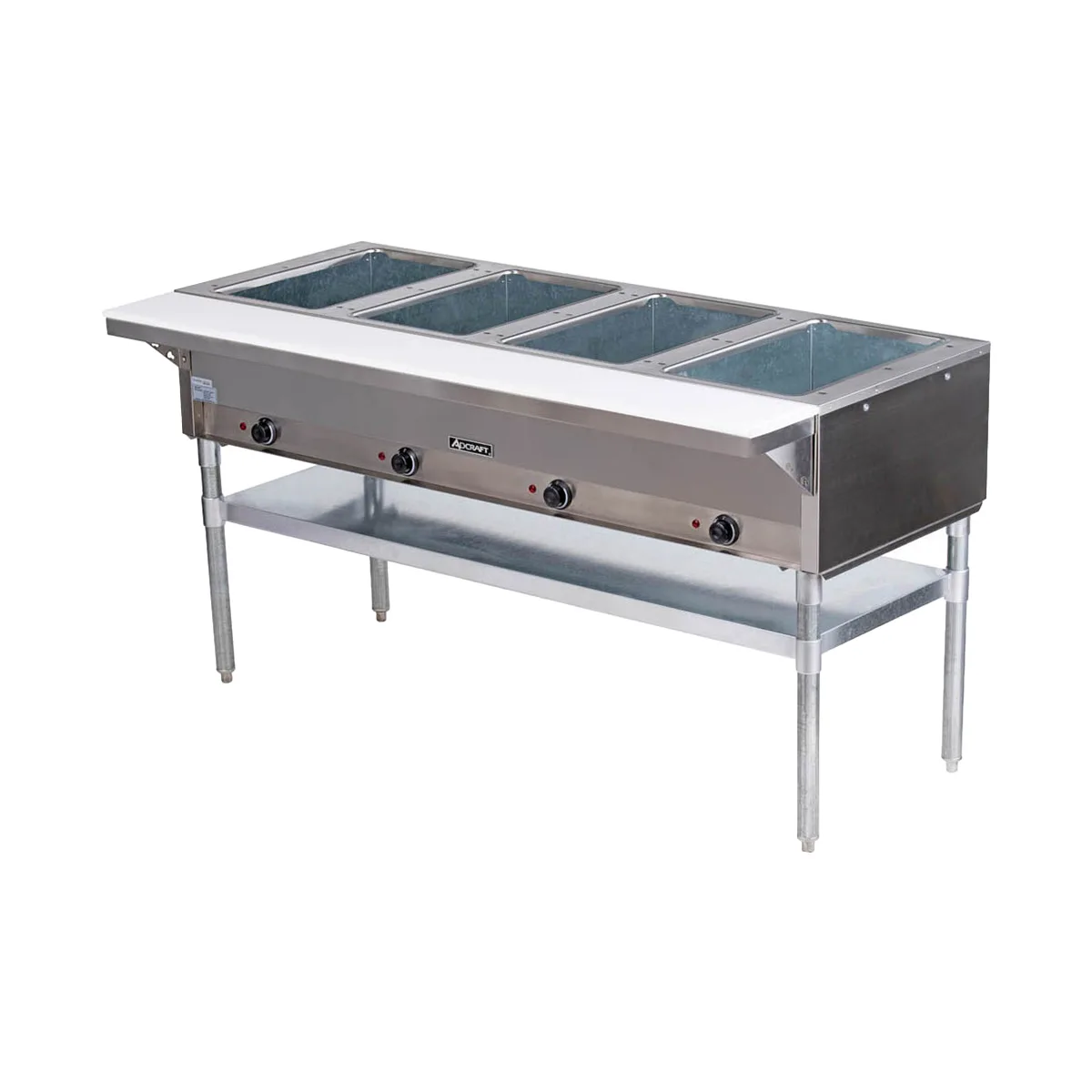 Adcraft ST-240/4 63" Electric Steam Table, (4) Open Wells