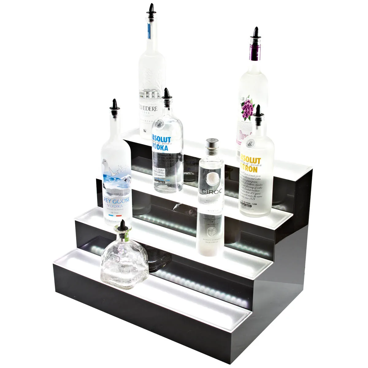Beverage Air LBD2-72L 72" Two Tier Lighted Liquor Display, 36 Bottles