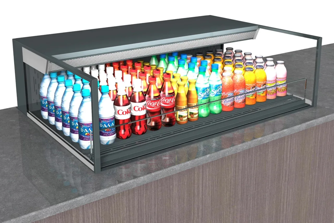 Structural Concepts NE4813RSSV 48" Reveal® Self-Service Refrigerated Slide In Counter Case