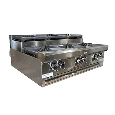 Southbend HDO-48SU 48" Countertop Step-Up Gas Hotplate with (8) Burners, Manual Controls, 264.000 BTU