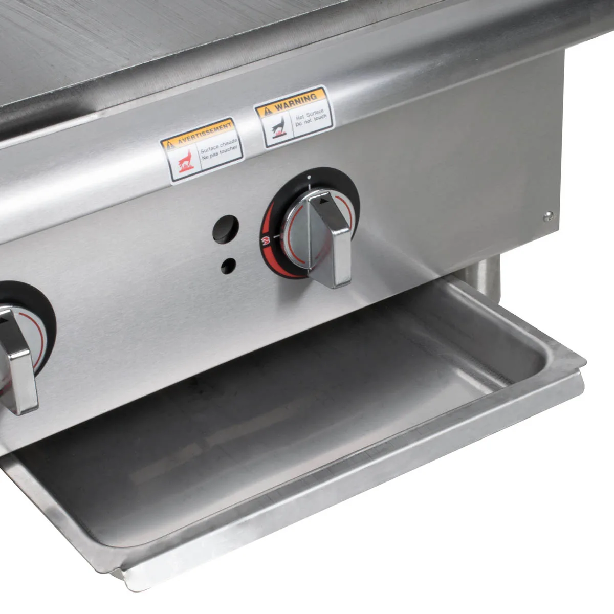 APW Wyott GGM-24S 24" Countertop Gas Griddle with Manual Controls, 3/4" Steel Plate, 40.000 BTU