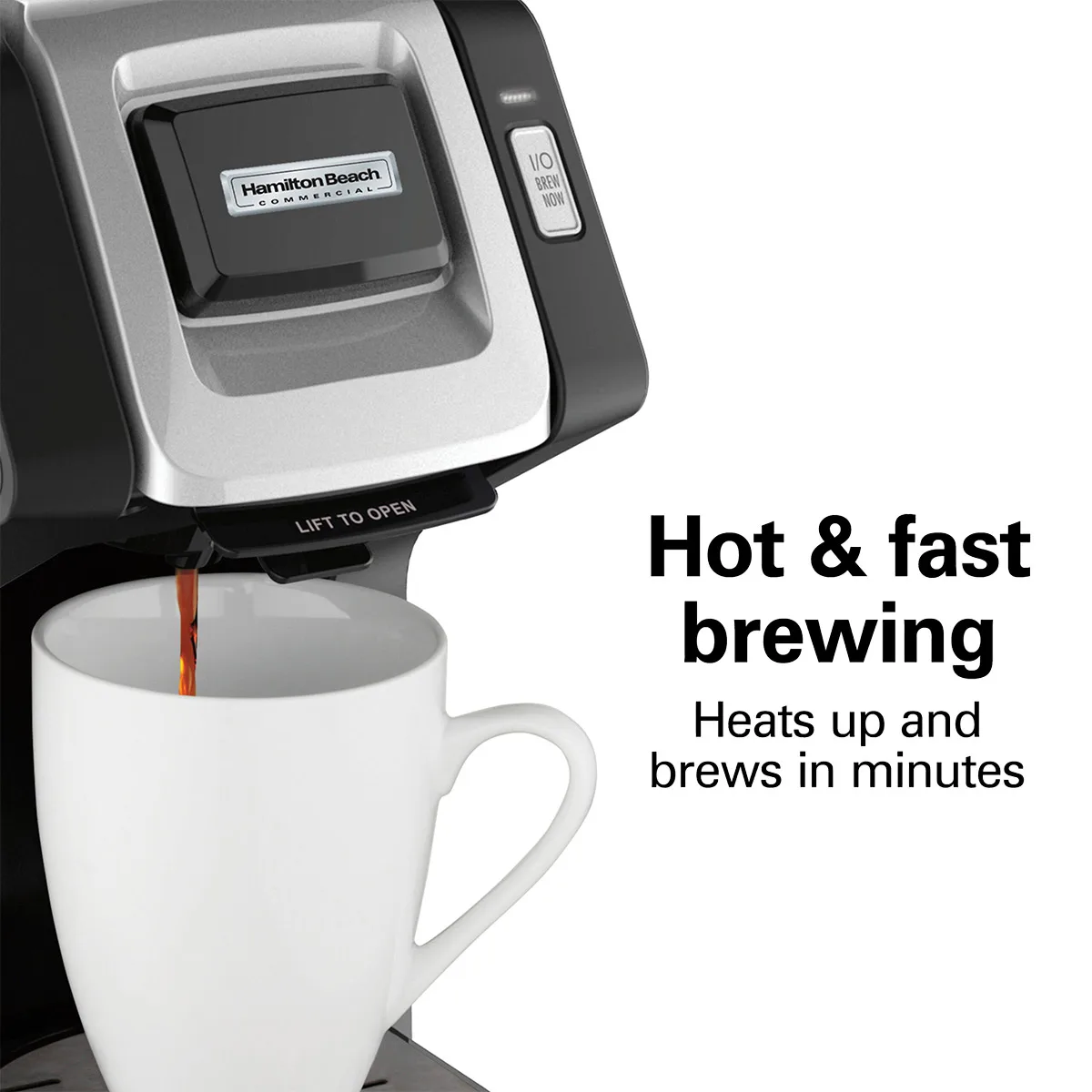 Hamilton Beach HDC311 Single-Serve Coffee Maker, 1050W / 120V - Black (compatible with K-Cup® packs)