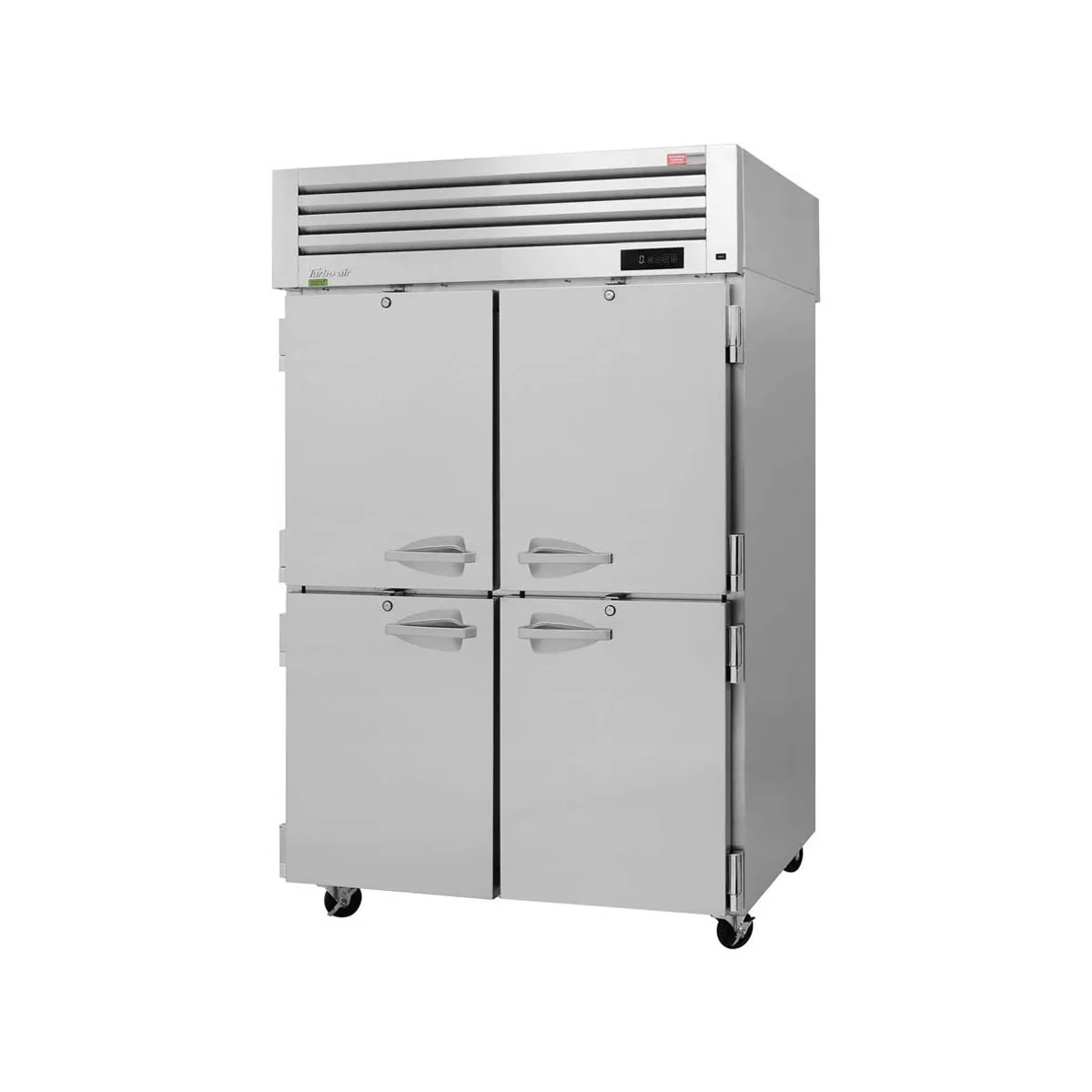Turbo Air PRO-50-4F-N 51.75" 4-Half Hinged Solid Door Reach-In Freezer, Top Mounted, 48 cu. ft., Stainless Steel