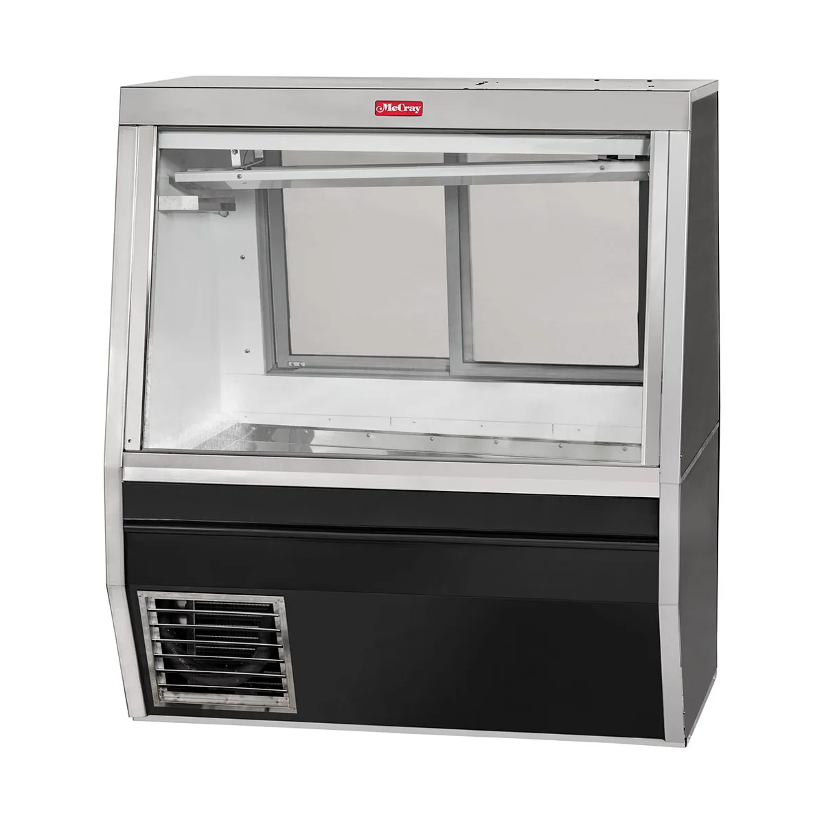Howard-McCray SC-CFS34N-4-BE-LED 48" Flat Refrigerated Seafood Display Case, Black