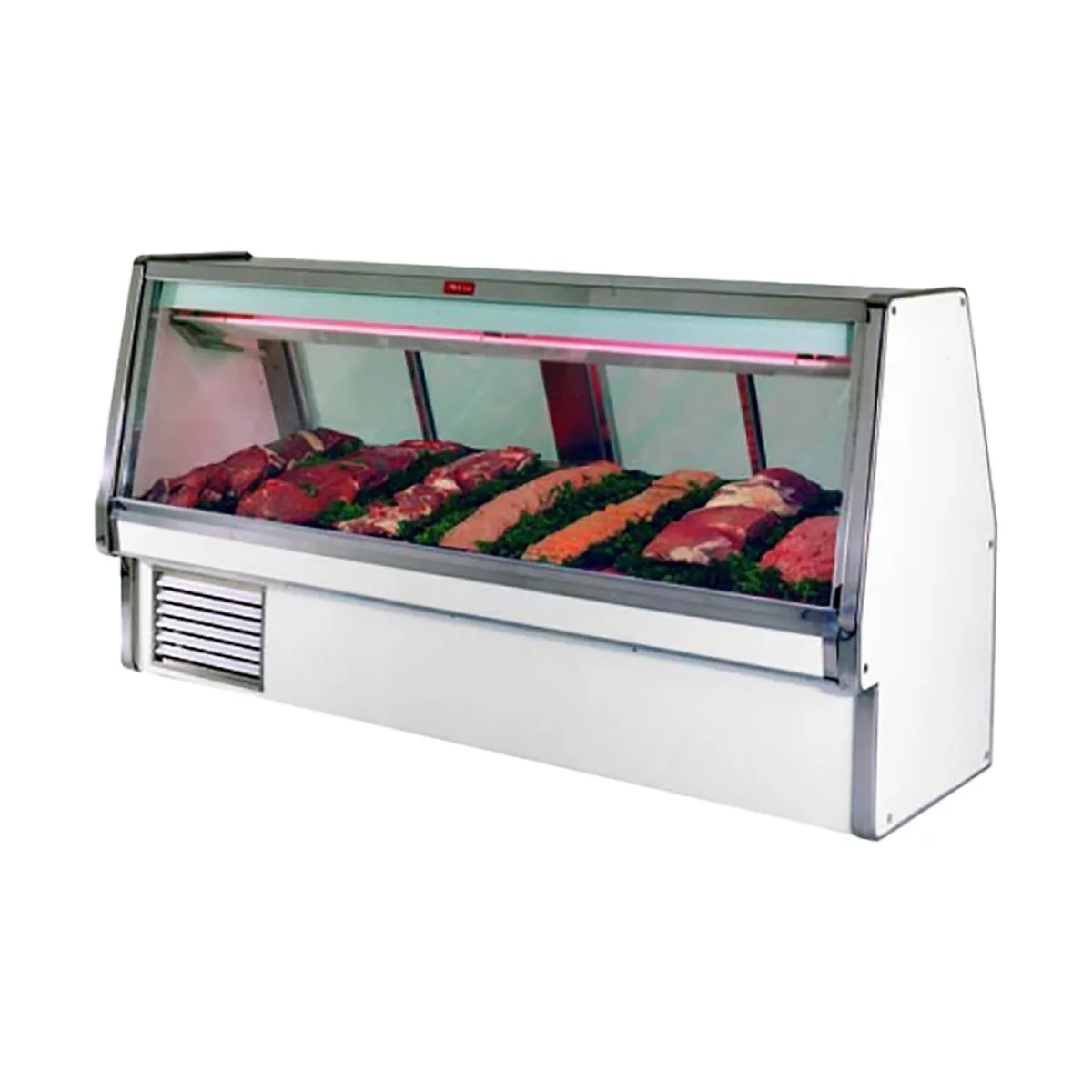 Howard-McCray R-CMS34E-12-LED 149" Double Duty Flat Refrigerated Meat Display Case, Remote