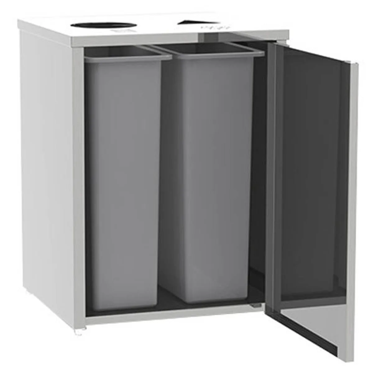 Lakeside 3312 Waste & Recycle Station, 26-1/2"W X 23-1/4"D X 34-1/2"H