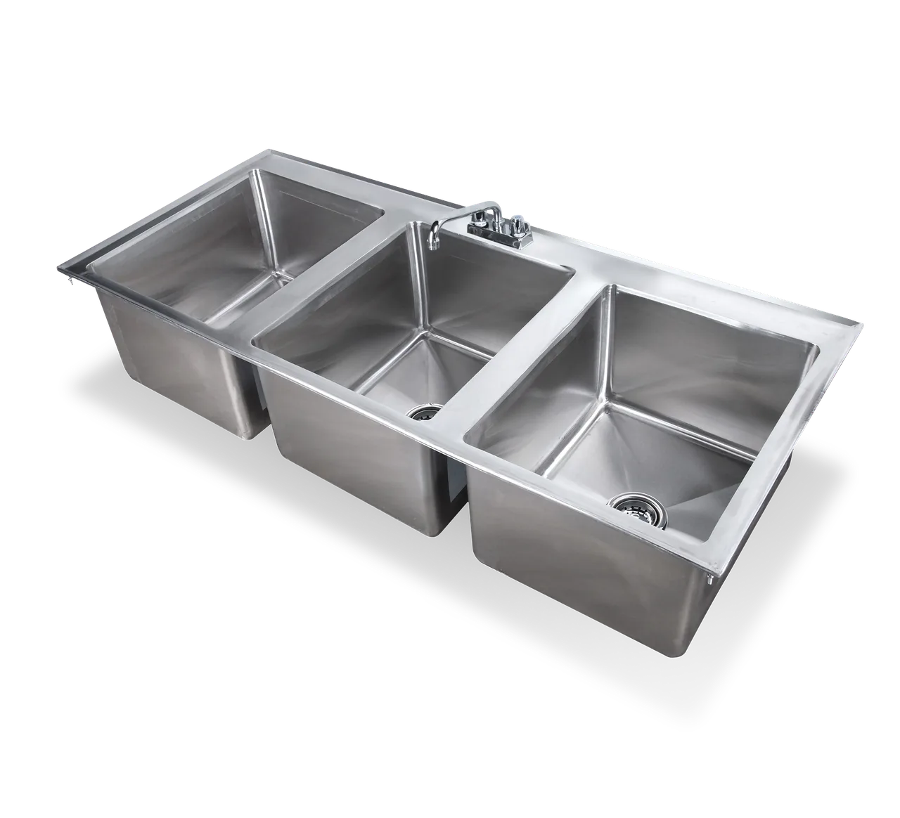 Steel Works SWDIS-3FB101410 Drop In Sink, 19" X 37" X 10"H