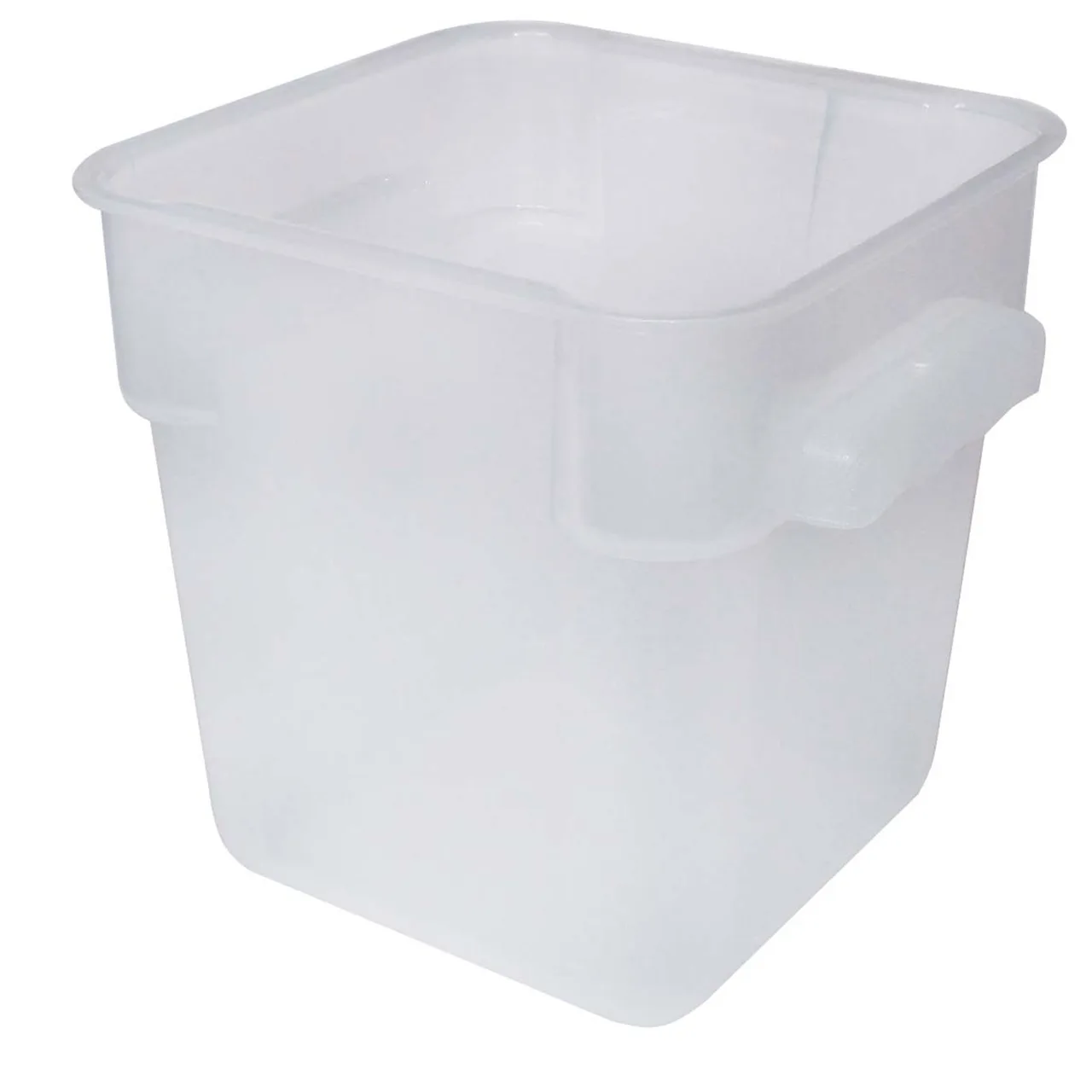 Omcan USA 80205 18‑Qt Square Container – Polypropylene, Translucent, 13‑18 qt, No Lid