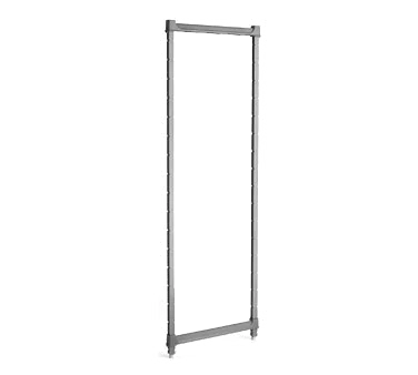 Cambro CBPK1884580 Camshelving Basics Plus 18W Stationary Wire Shelving Post Kit, 84H, Brushed Graphite, NSF, Plastic Finish