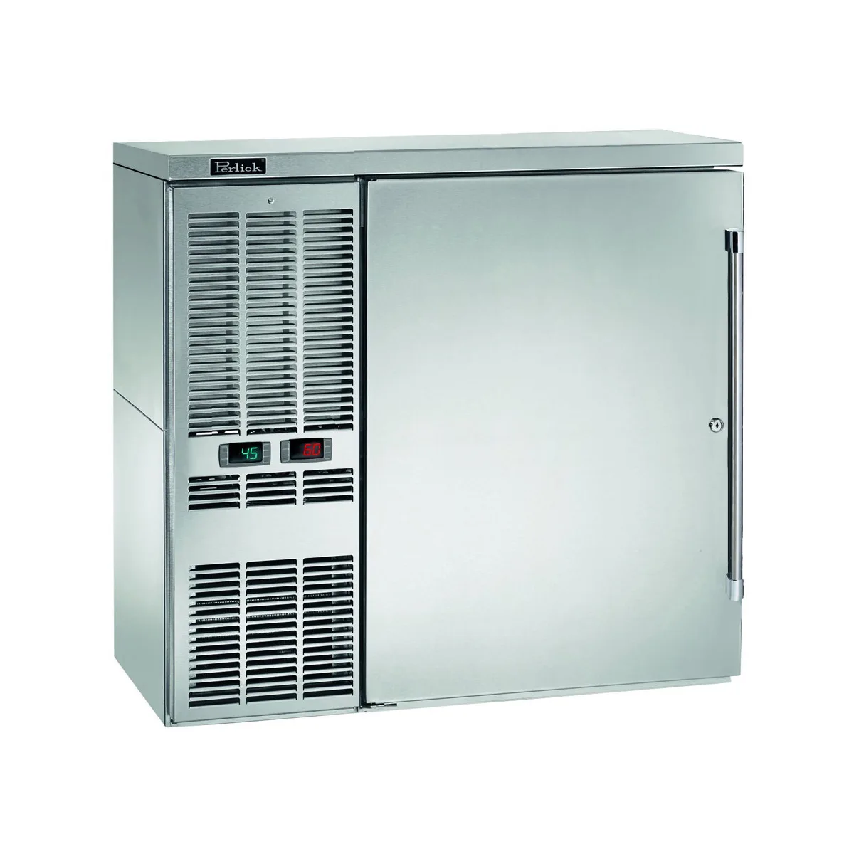 Perlick DZS36 Refrigerated Back Bar Cabinet w/ 7.1 Cu Ft, 1 Solid Door, Digital Thermostat
