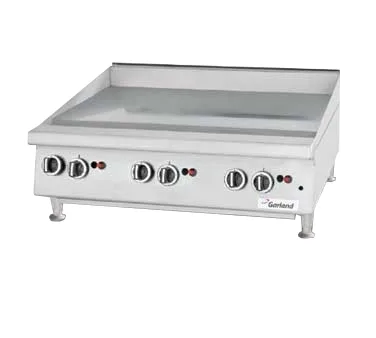 Garland US Range GTGG24-G24M 24" Countertop Manual Gas Griddle, 1" Steel Plate, 54.000 BTU