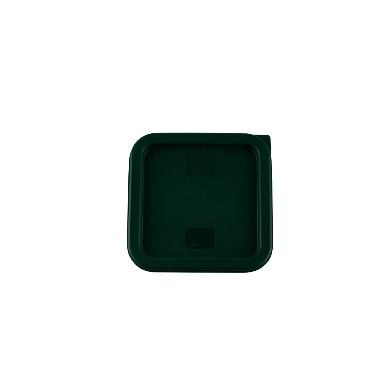 CAC China FSSQ-24CV-G Food Storage Container Cover, Square, Green, Polypropylene, for 2 & 4 qt