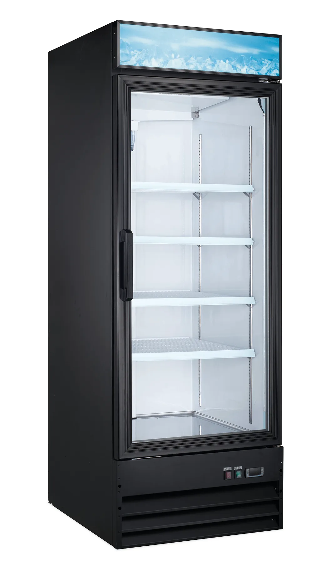 Omcan USA 59036 One Section Merchandising Refrigerator w/ Glass Door, Bottom Mount, 22.6 cu. ft.