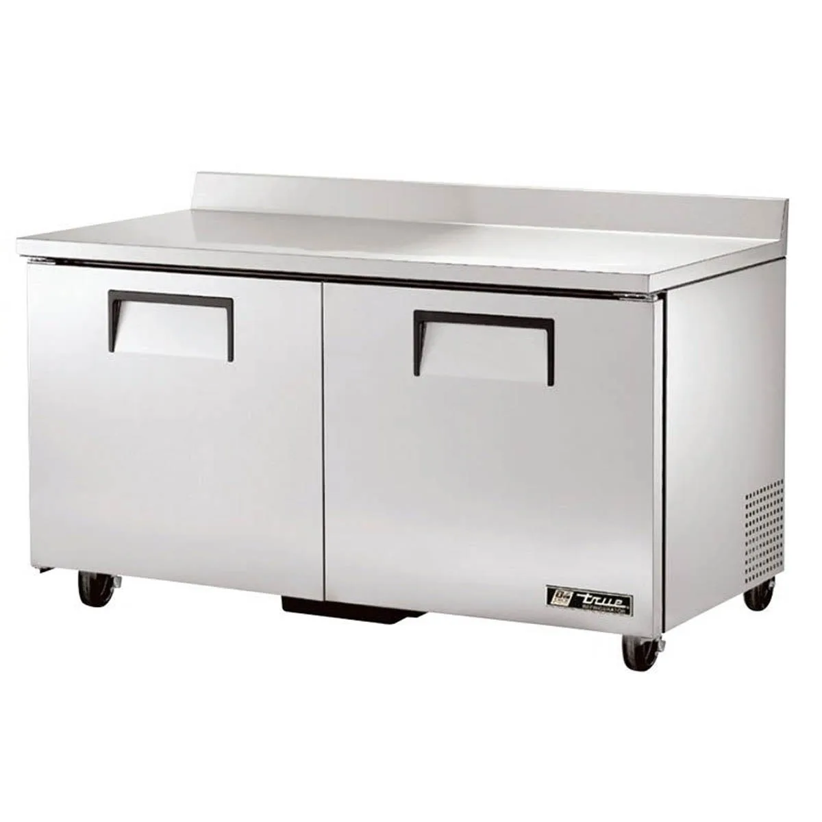 True TWT-60F-HC 60" 2-Section WorkTop Freezer w/ 2 Solid Doors, Stainless Steel Exterior
