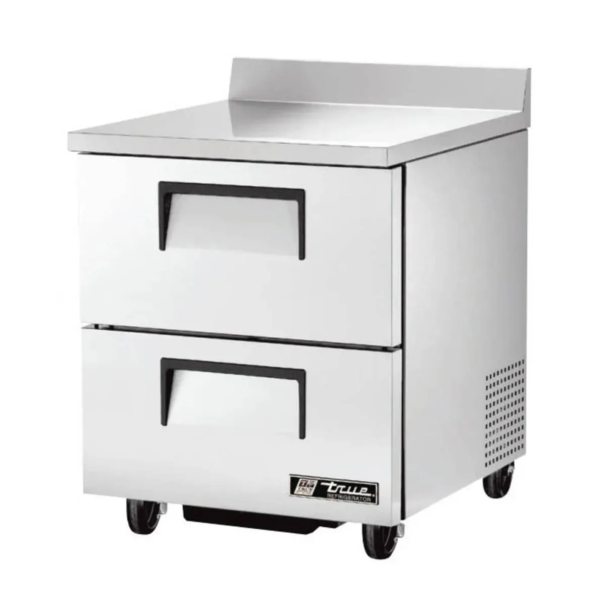 True TWT-27D-2-HC 27" 1-Section Worktop Refrigerator w/ 2 Drawers, Rear Mounted