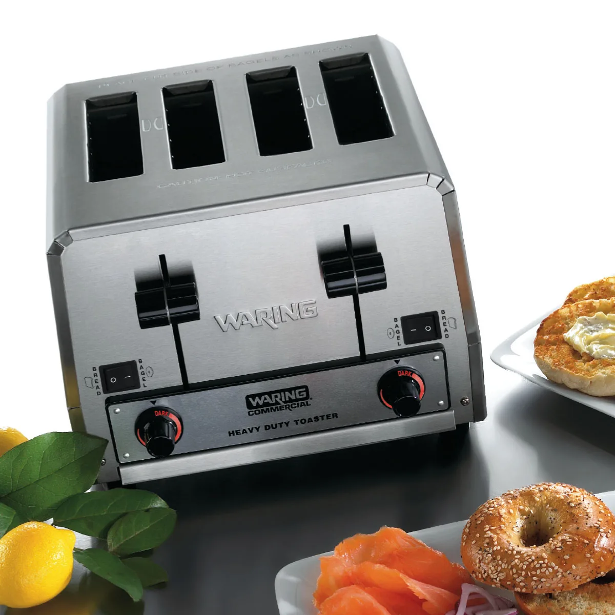Waring WCT850RC Commercial Switchable Bagel/Bread Toaster, Heavy-Duty