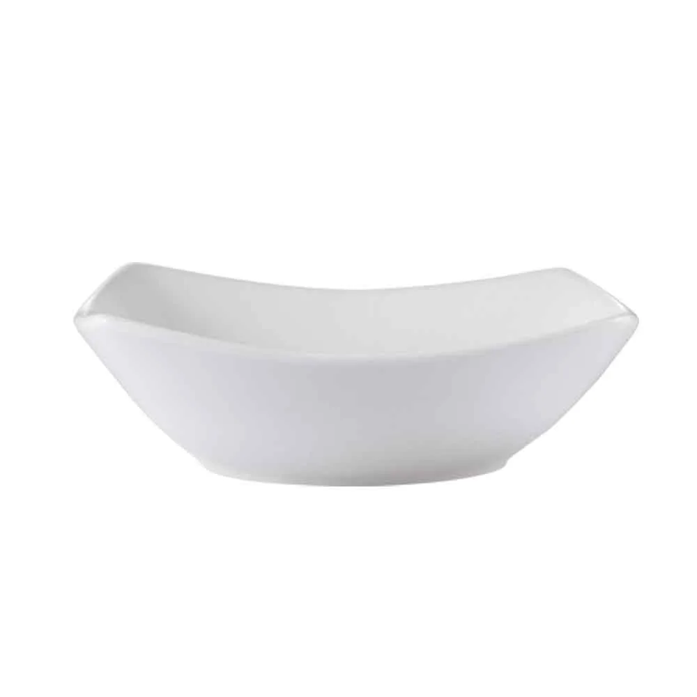 CAC China R-HB5 RCN Bowl, 6 Oz, 5" L x 3-3/4" W x 1-1/2" H, Porcelain, Super White - Dozen