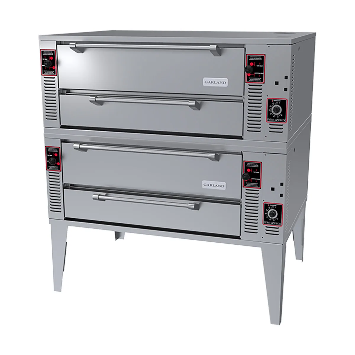 Garland US Range GPD-48-2 63" Double Deck Gas Pizza Oven with 48" Deck Width, 8" Height, 192.000 BTU