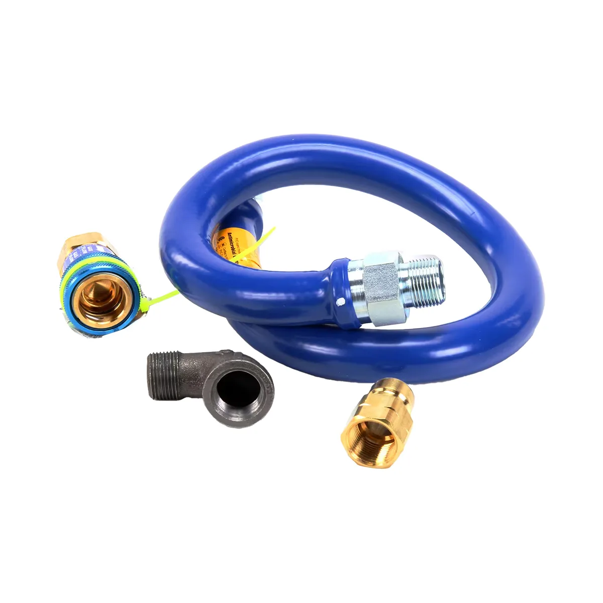 Dormont 1675BPQ36 SnapFast 36" Moveable Gas Connector Kit w/ Elbow, 3/4" Diameter