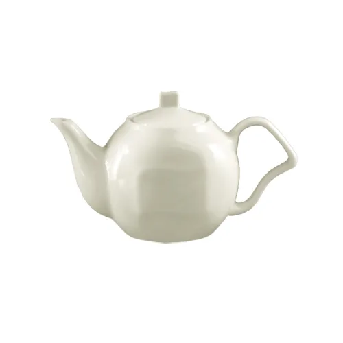 CACChina SOH-TP - Soho Stoneware Teapot, 15 Oz., 7-1/2"L x 4"W x 4-1/2"H, White, Dishwasher - Dozen