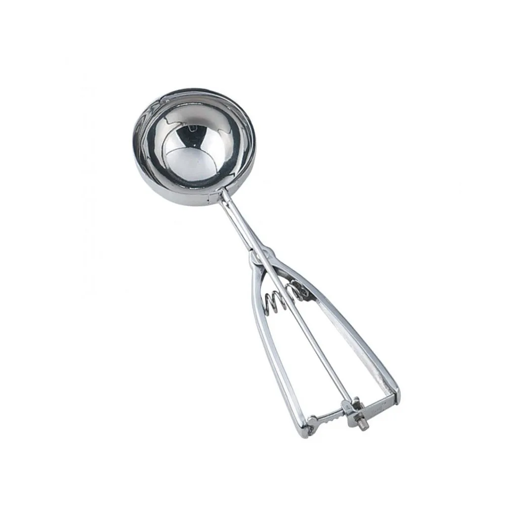 Omcan USA 34850 Ice Cream Scoop Disher, 3-3/4 Oz, 2-3/4" Diameter, Stainless Steel Handle