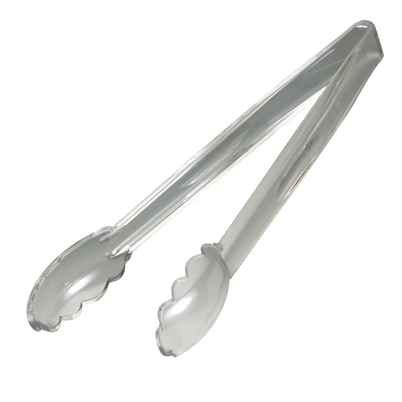 Cambro 12TGS135 Lugano Tongs, 12" Clear Polycarbonate, -40°F–210°F, Dishwasher Safe, NSF