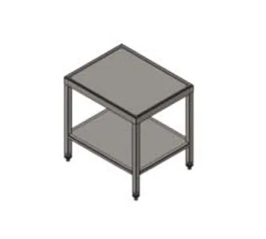 Carter-Hoffmann IT3024 30.38"W Induction Table, All Stainless Steel with Marine Edge Shelves, Adjustable Stainless Steel Bullet Legs