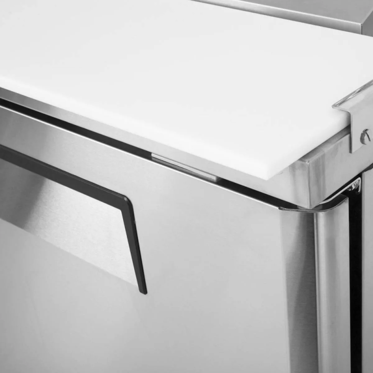 Turbo Air JST-60-N 59" Two Section Sandwich / Salad Prep Table w/ 2 Doors, 14 Pans