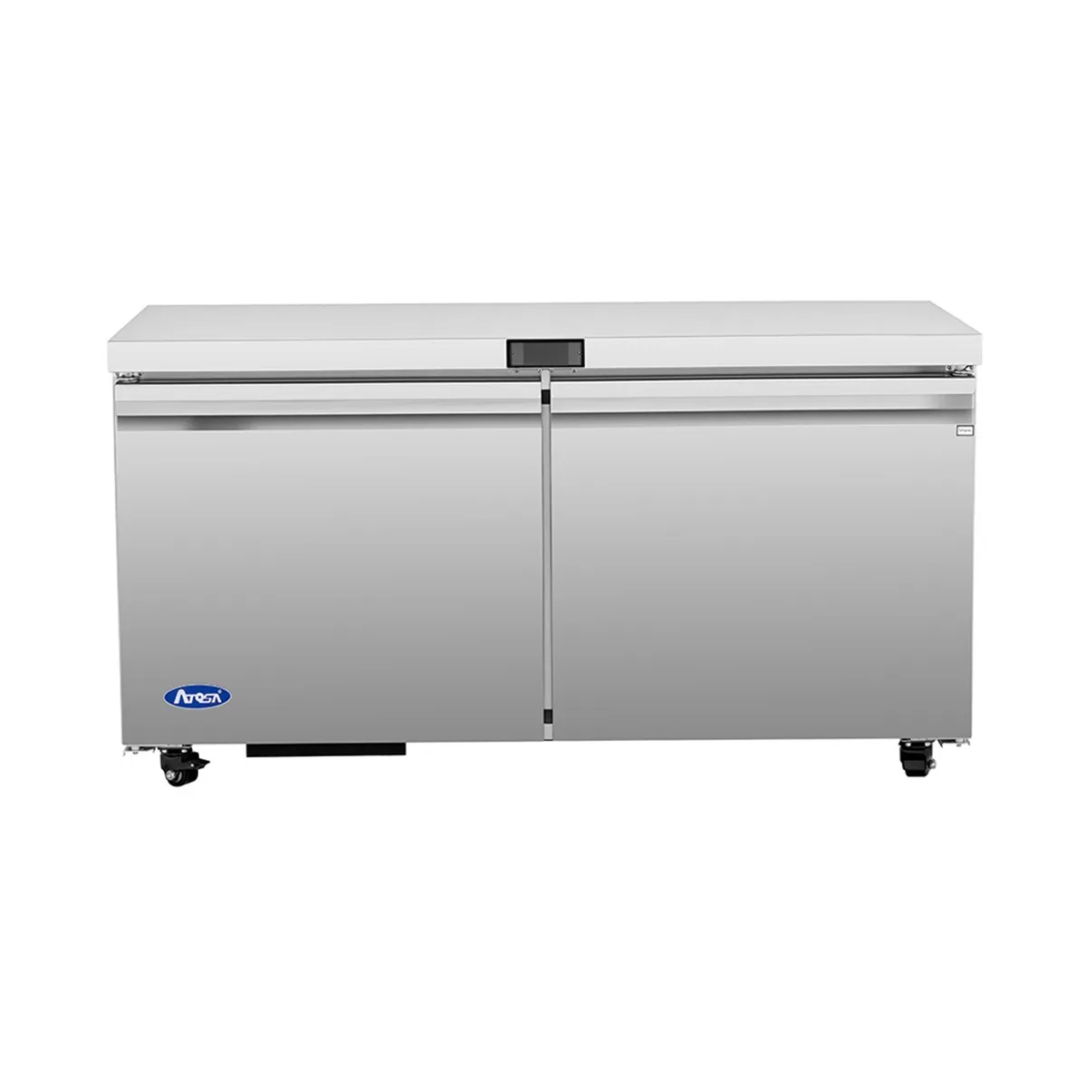 Atosa USA AUR60SD 60" Two Solid Door Undercounter Refrigerator, Stainless Steel, 15 cu. ft.