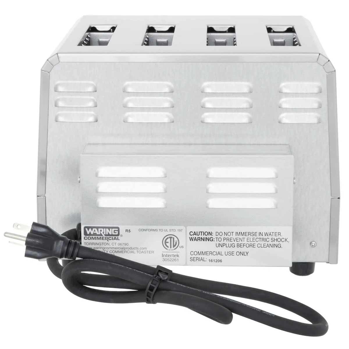 Waring WCT800 Commercial Toaster, Heavy-Duty, (4) 1-1/8" Slots