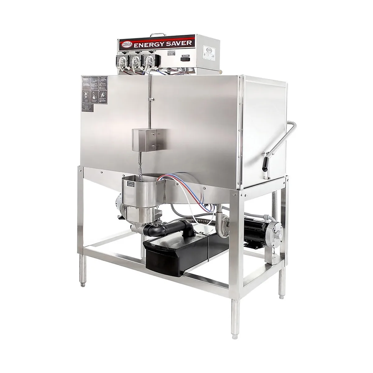 CMA Dishmachines B 44" Door Type Straight-Thru Dishwasher, Low Temp - Double Rack, 80 RPH - 78 GPH