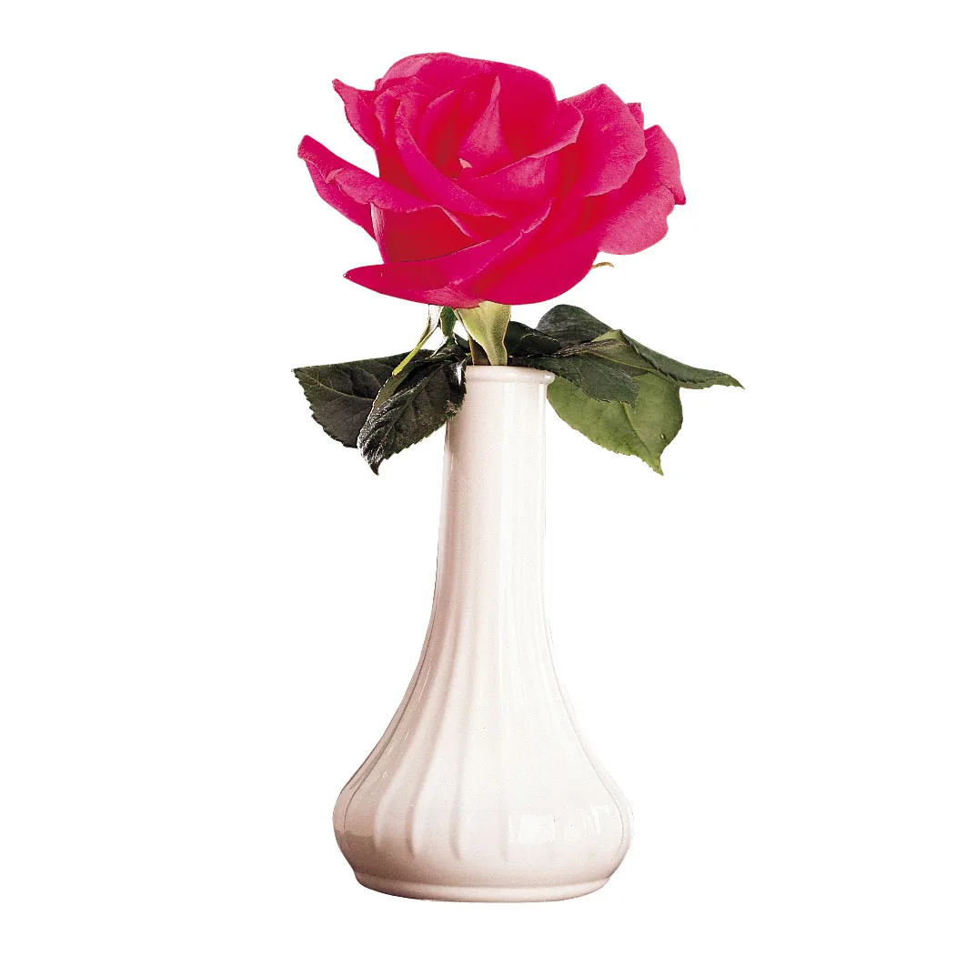 Cambro BV6CW148 Bud Vase – 6" White Polycarbonate, Narrow Neck, Dishwasher Safe, NSF, Made in USA