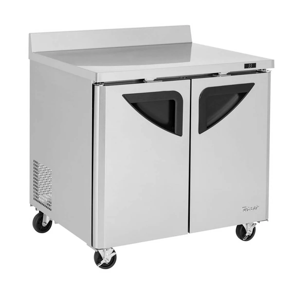 Turbo Air TWR-36SD-N6 36" 2-Section Worktop Refrigerator w/ 2 Doors, 9 cu. ft.