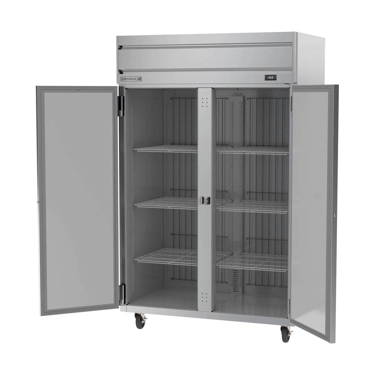 Beverage Air HFP2HC-1S 52" 2-Solid Door Reach-In Freezer, Top Mounted, 45.2 cu. ft., Stainless Steel Front