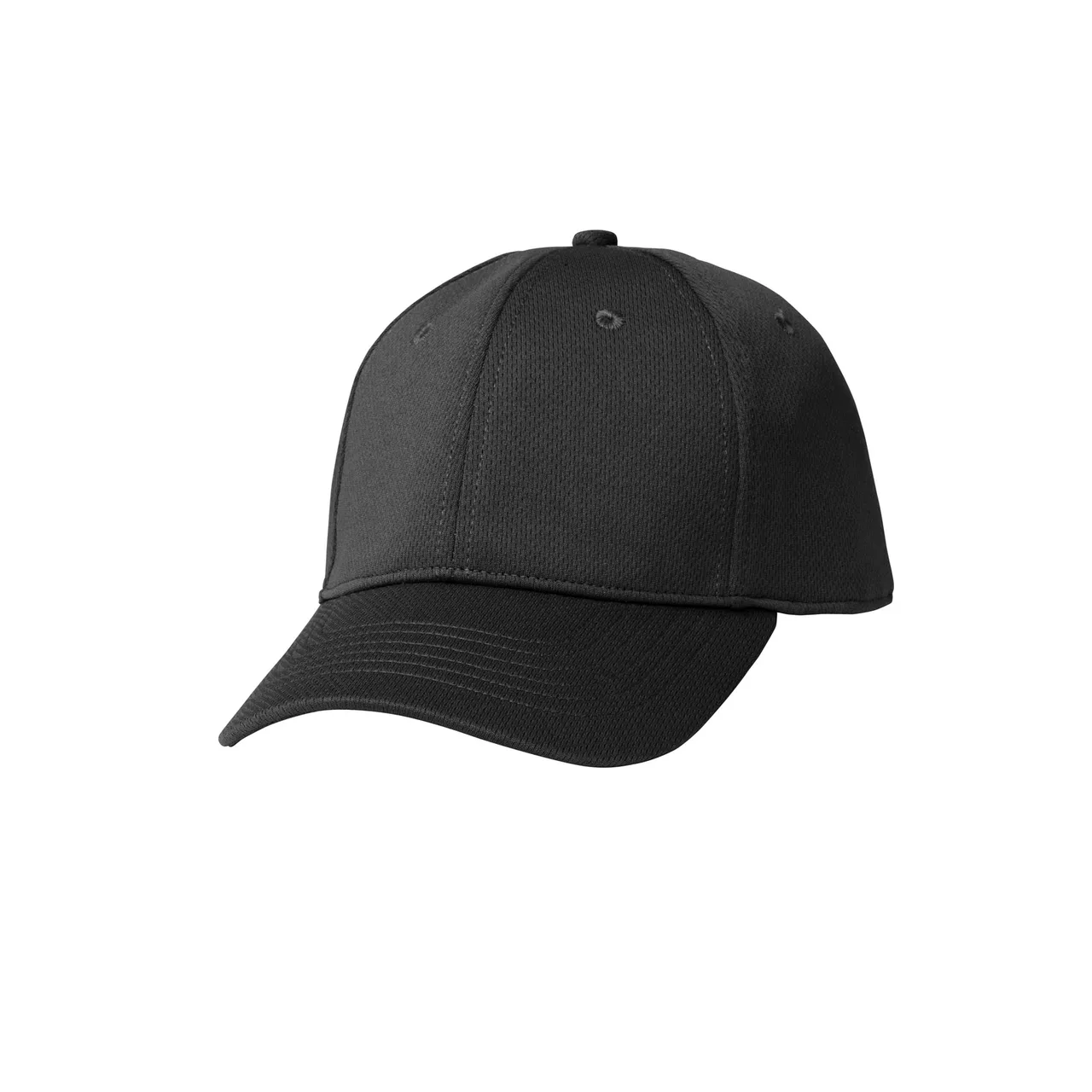Chef Works BCCV-BLK-0 Black Baseball Cap, Cool Vent, Adjustable Buckle, 100% Polyester, One Size