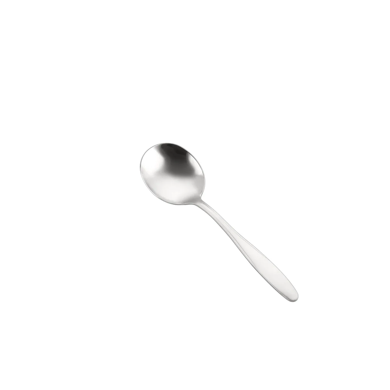 CAC China 3010-04 Soup Bouillon Spoon, 6" Length, Heavy 18/0 Stainless Steel - 1 Dozen