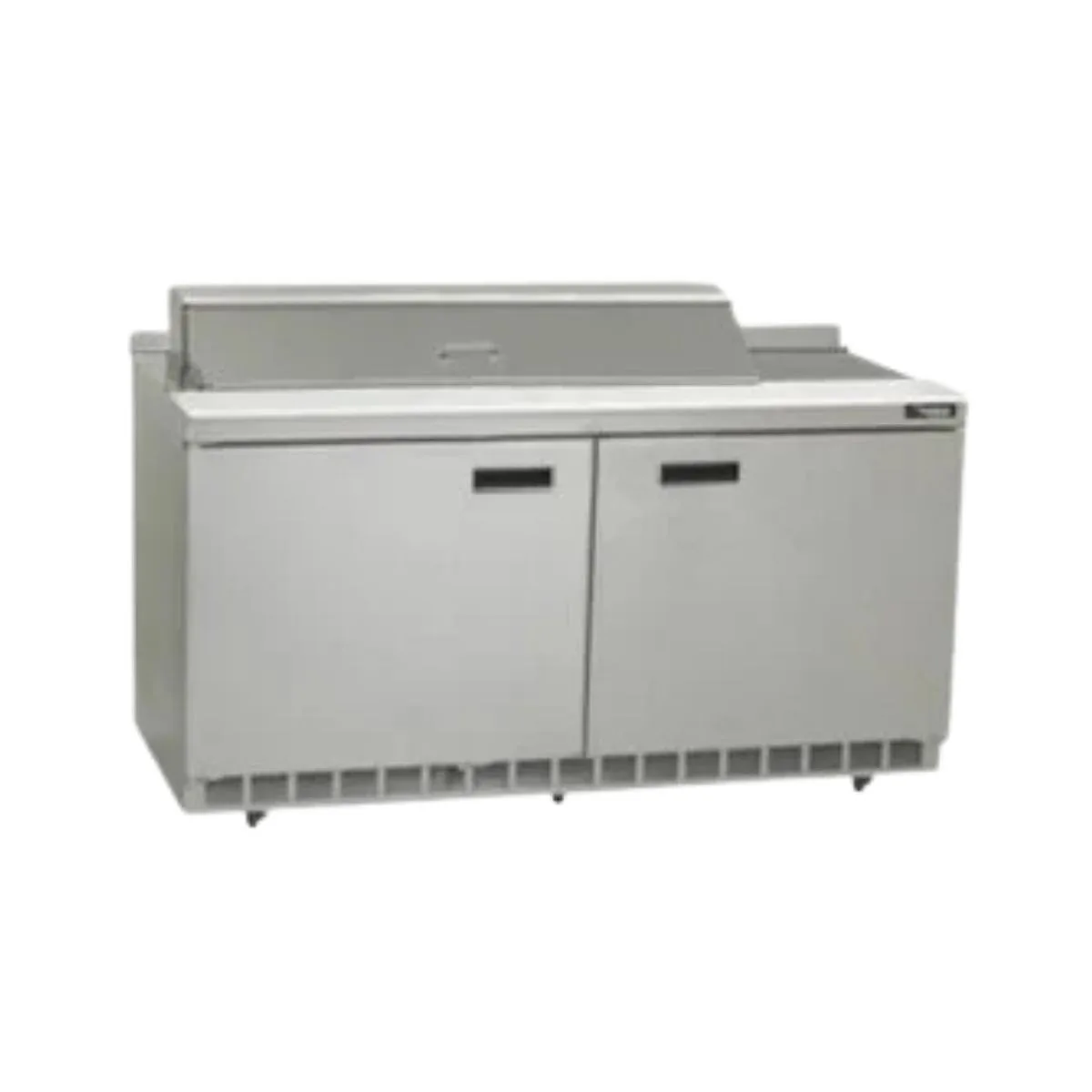 Delfield ST4460NP-12M 60" 2-Door Mega Top Sandwich and Salad Prep Table, 12 Pans, Stainless Steel