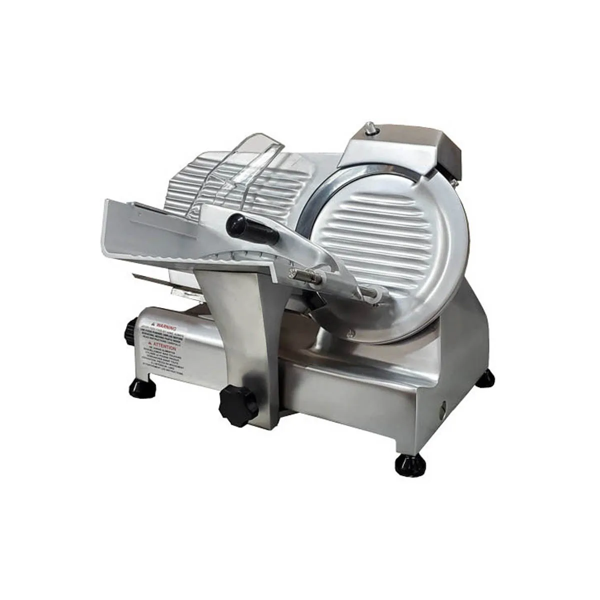 Omcan USA 13616 Meat Slicer – 9" Carbon Steel Blade, Belt‑Driven, 1/4 HP, 120V 60Hz, Anodized Aluminum
