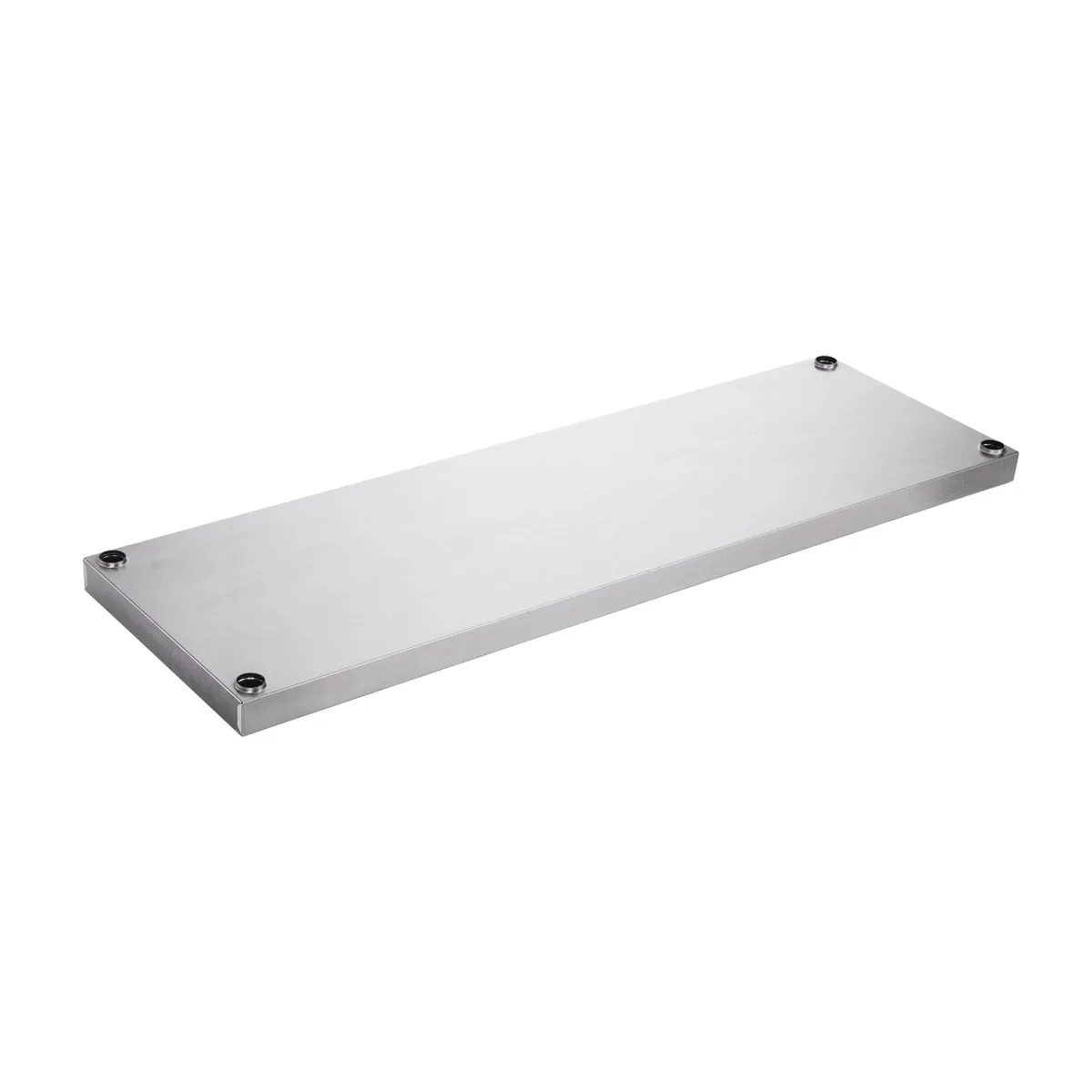 Dukers DCOS-1862 61 1/2"L Table Mount Shelf - 2 Decks, Side Mount, 18"W, Stainless