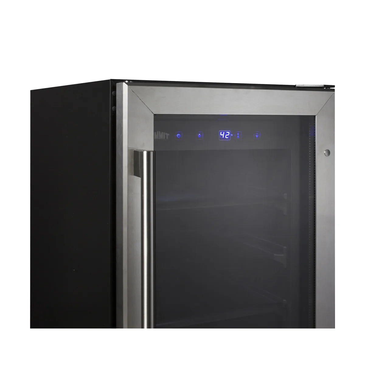Summit ALBV15 Undercounter Beverage Center with Glass Door, in Black, 2.3 cu.ft