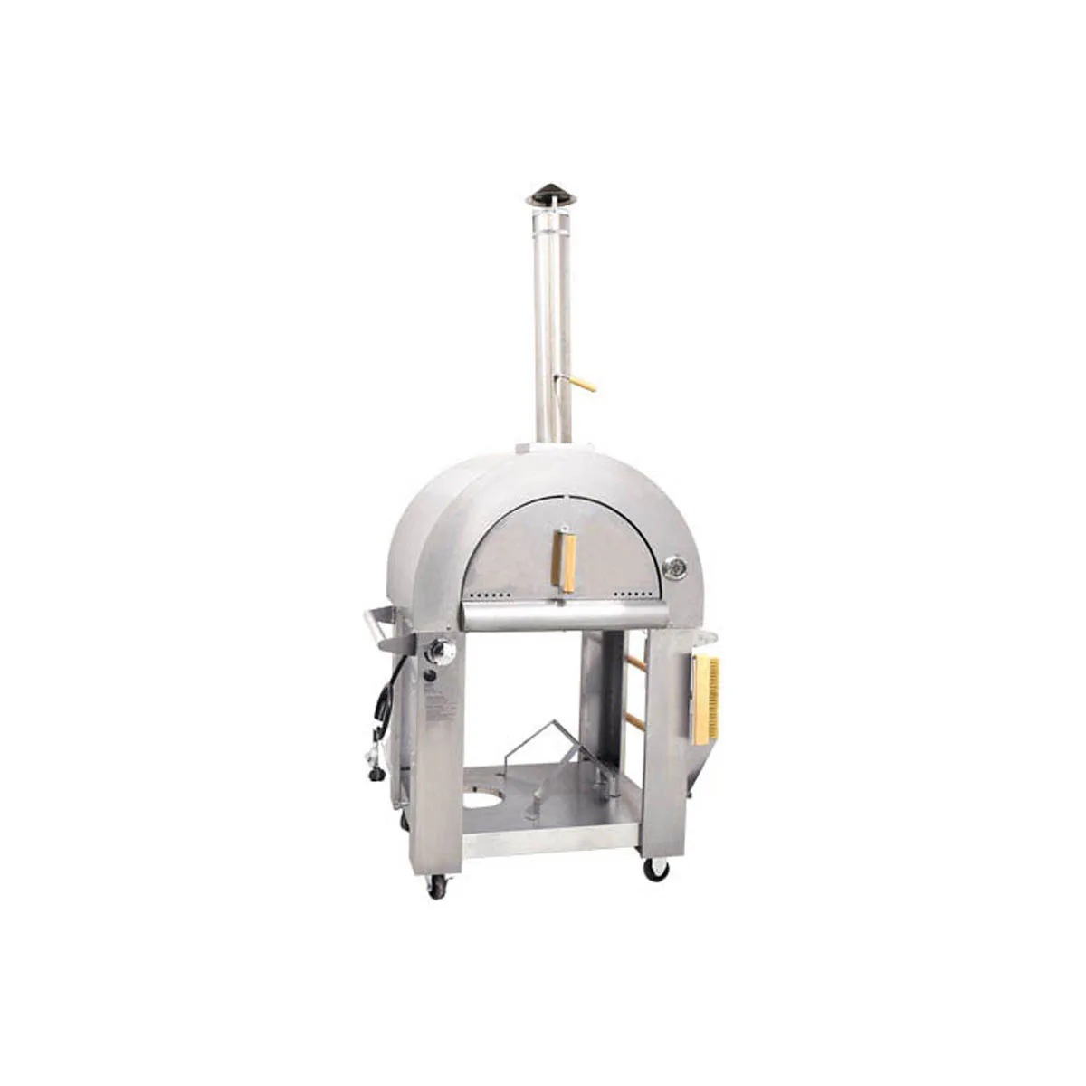 Omcan USA 49113 38" Single Deck Gas Countertop Pizza Oven w/ Accessories, Wood & Propane